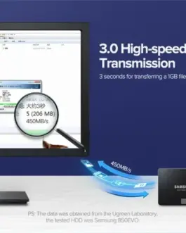 Alternative view of Кабел за HDD/SATA диск UGREEN US217 30796 SATA 3.0, 0.5 м - черен