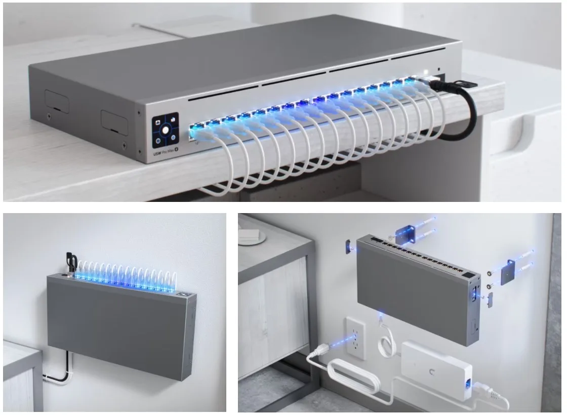 16-портов гигабитов комутатор Ubiquiti UniFi Switch Pro Max 16 PoE USW-Pro-Max-16-PoE - Image 159