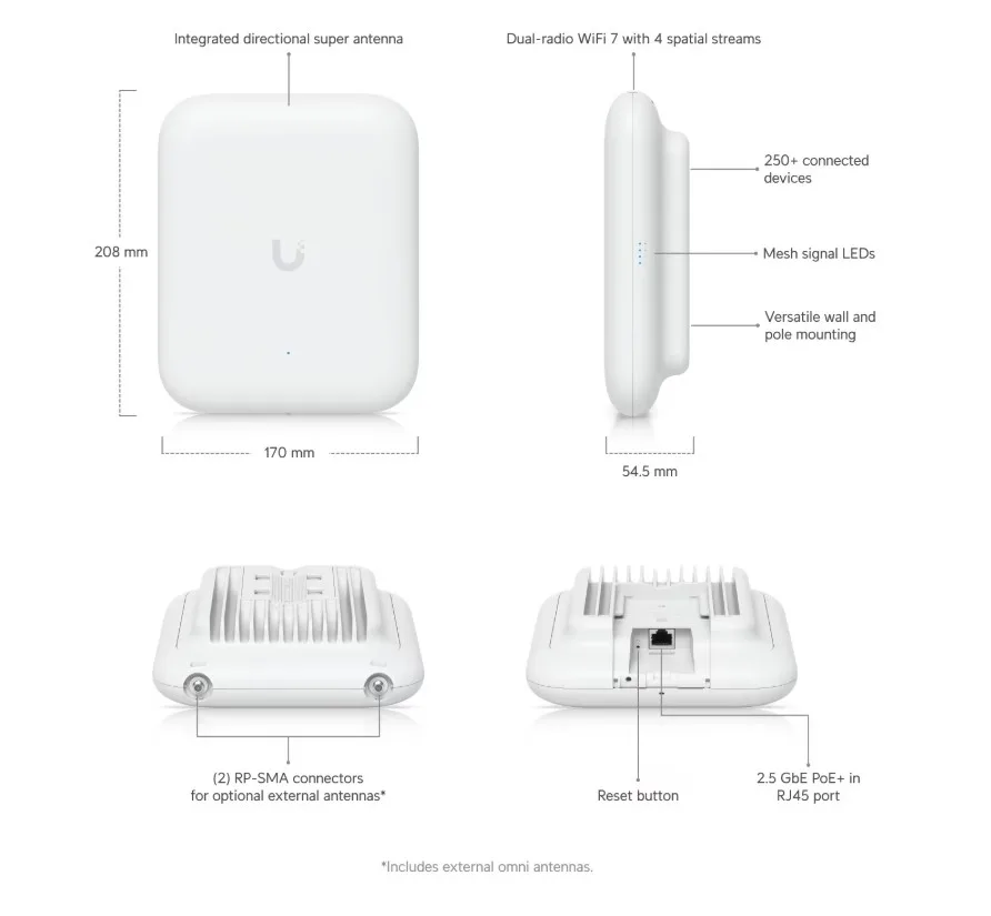Точка за достъп Ubiquiti U7-Outdoor - Image 9