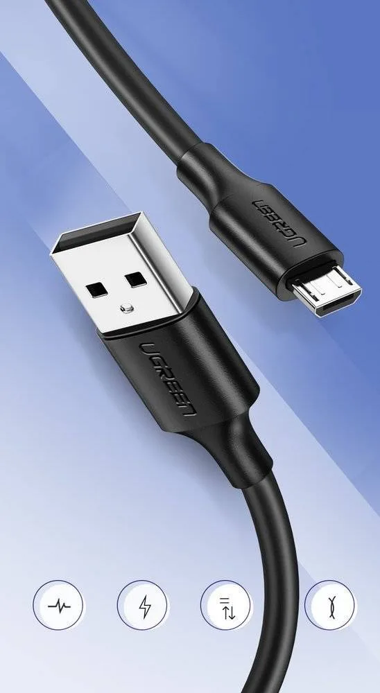 Кабел Ugreen US289 60136, USB А към micro USB 1 м - Image 4