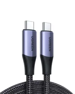 Кабел Ugreen US355 80150 USB-C 3.1 Gen 2 / USB-C 3.1 Gen 2 1 м 100W - черен