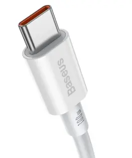 Alternative view of Кабел Baseus Superior CATYS-C02 USB Type C - USB Type C QC / PD / FCP 100W 5A 20V 2м - бял