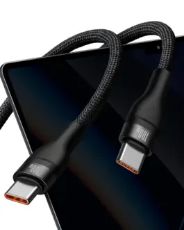 Alternative view of Кабел Baseus Flash Series Ⅱ Fast Charging 2 в 1 USB-C - 2xUSB-C 100W 1.5м CASS060001 - черен