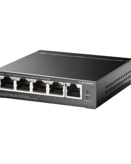 Комутатор TP-Link TL-SG105MPE 5-портов Gigabit Easy Smart Switch с 4 порта PoE+