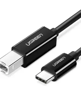 Кабел за принтер UGREEN US241 USB-C към USB-B 2.0 1 м - черен