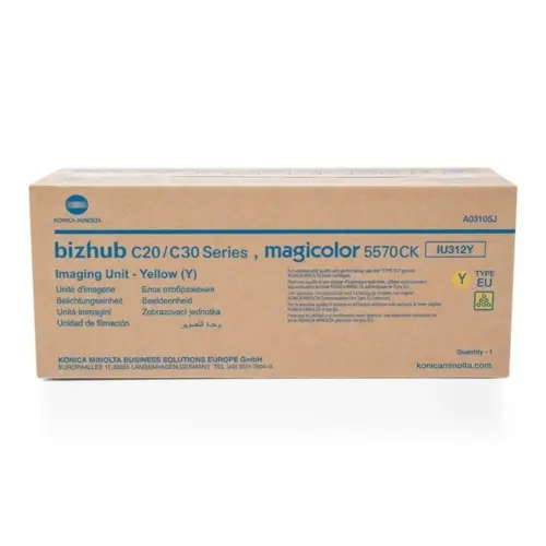 БАРАБАННА КАСЕТА ЗА KONICA MINOLTA BIZHUB C20/C30 - Yellow - Drum Unit - IU312Y (IU-312Y) - PN