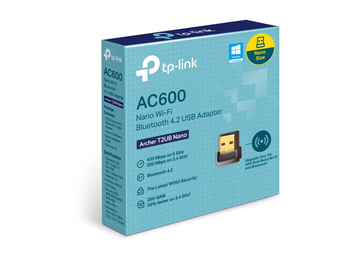 АДАПТЕР TP-LINK ARCHER T2UB NANO - Black - PN TPLACT2UBN - Image 250