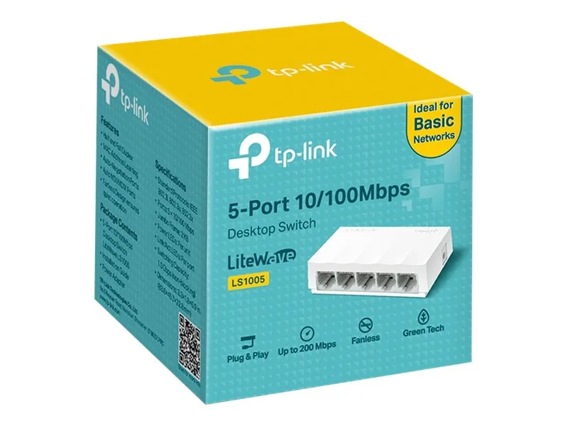 СУИЧ Р TP-LINK LS1005 - бял, 5 порта - PN LS1005 - Image 2