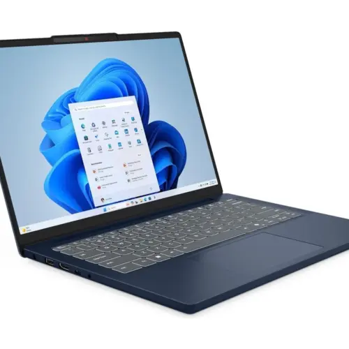 Лаптоп LENOVO IdeaPad Slim 3 AMD Ryzen 5 7535HS 14inch WUXGA 16GB DDR5 512GB PCIe NoOS Cosmic Blue 83K60047BM