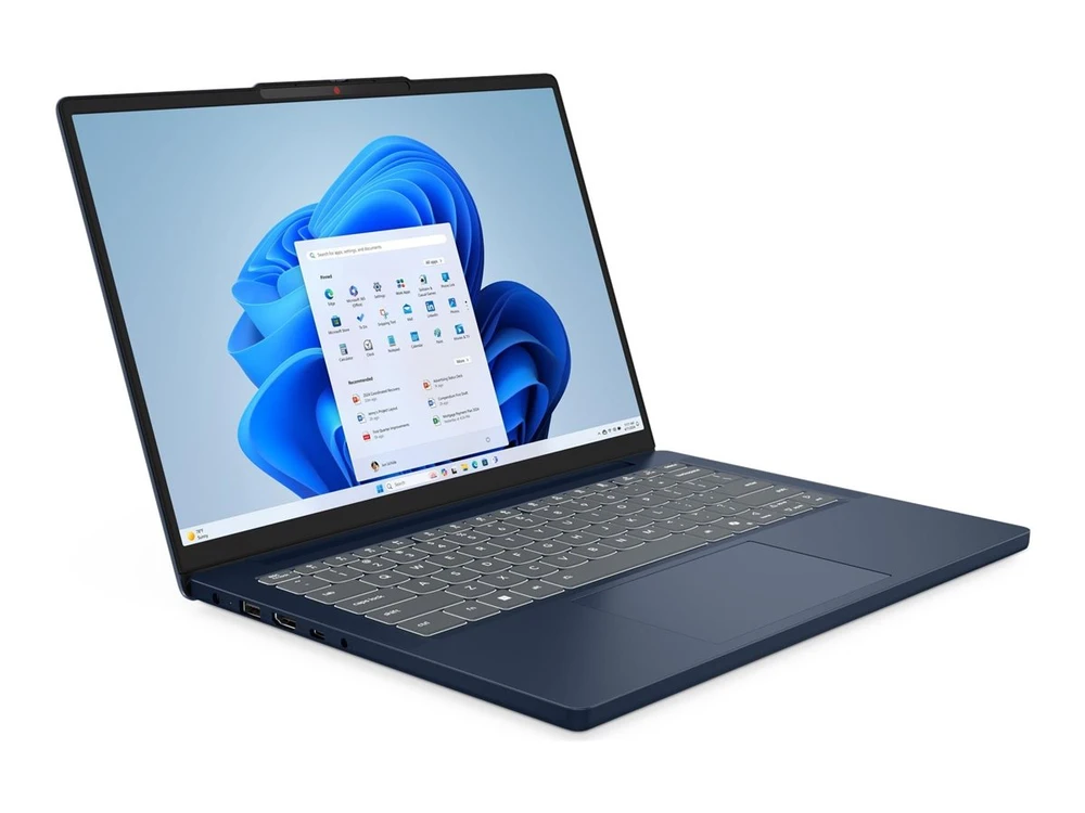 Лаптоп LENOVO IdeaPad Slim 3 AMD Ryzen 5 7535HS 14inch WUXGA 16GB DDR5 512GB PCIe NoOS Cosmic Blue 83K60047BM