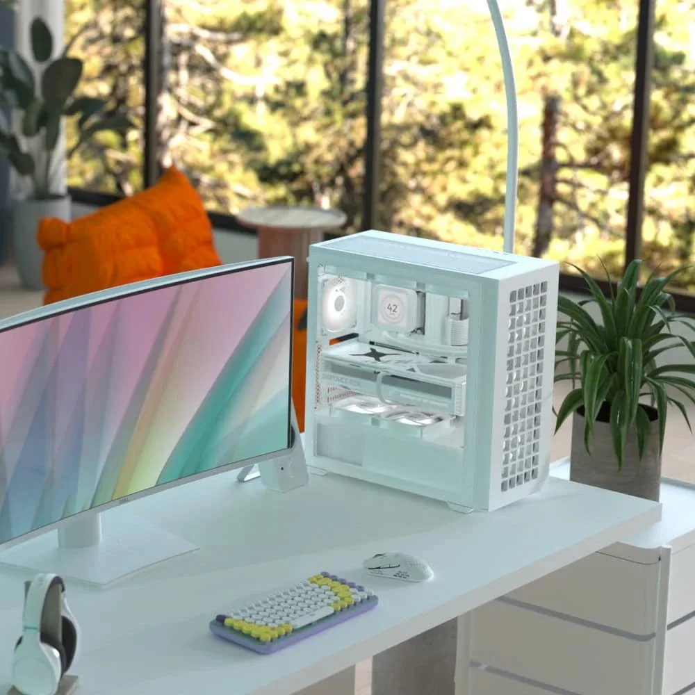 AeroCool кутия Case ATX - D502A White, Addressable RGB - Image 174