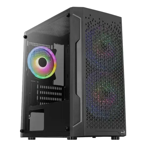 AeroCool кутия Case mATX - Trinity Mini-G-BK-v3 - 3 fans included Tempered Glass