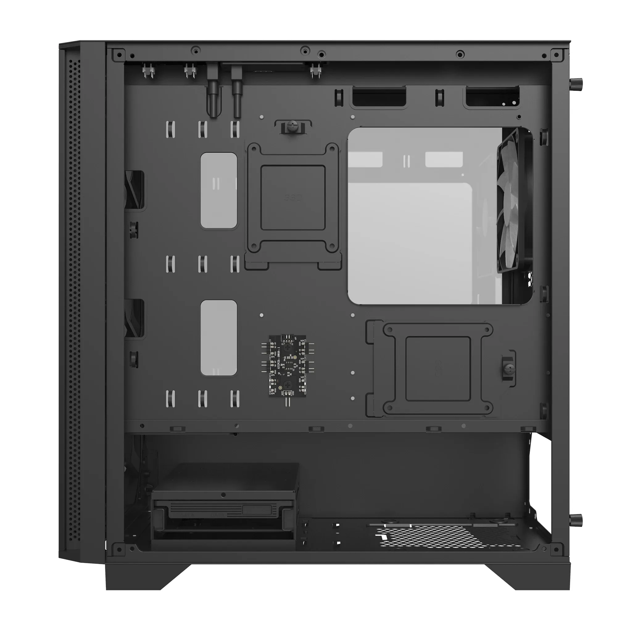Montech кутия AIR 100 ARGB, Micro ATX Case, TG, 4x120mm ARGB Fans, Black - Image 220