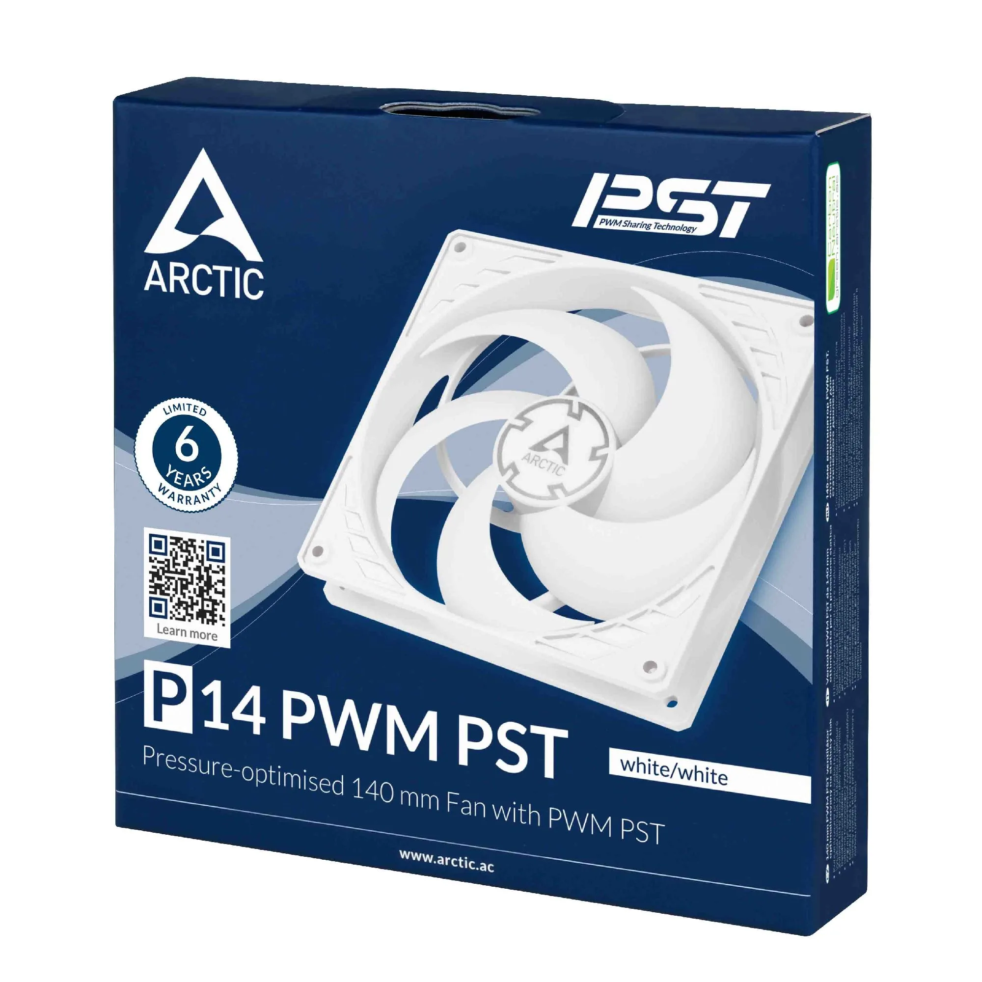 Arctic вентилатор Fan 140mm P14 PWM PST (White) - 200-1700rpm - Image 54
