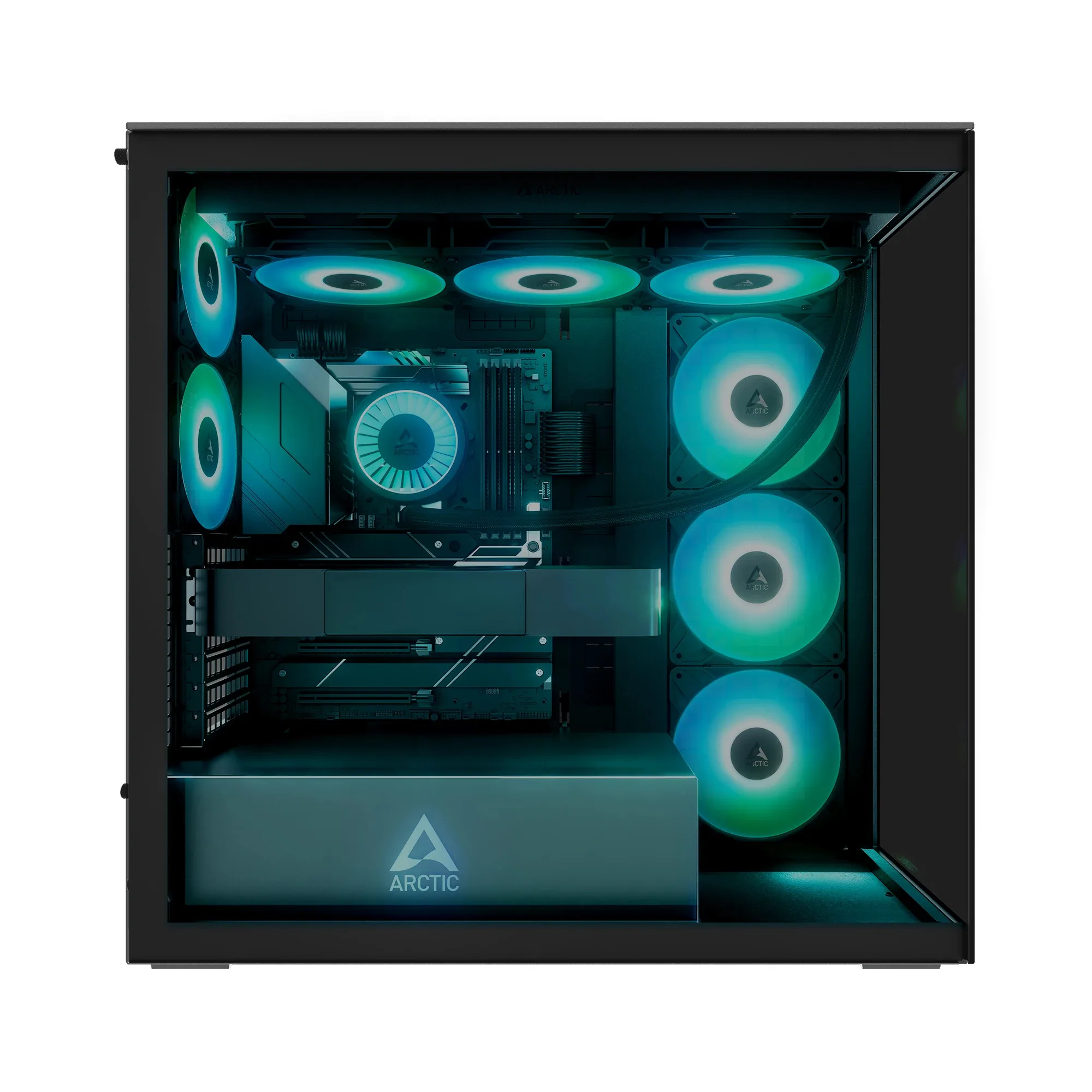 Arctic кутия Case E-ATX - Xtender (Black) - 5 A-RGB Fans included - Image 72