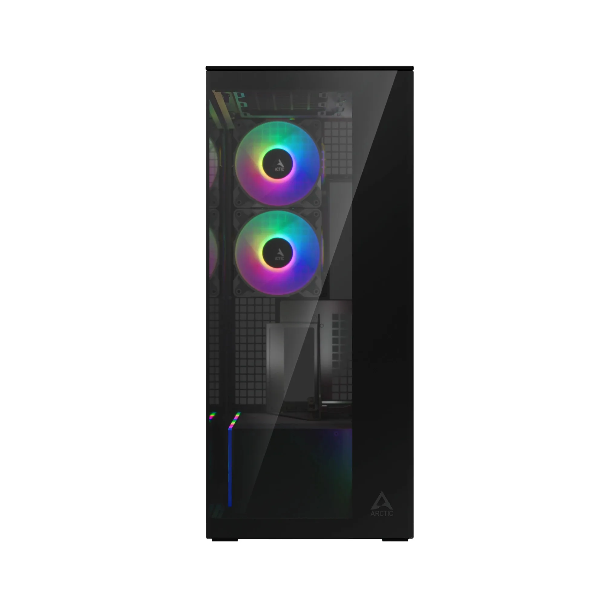 Arctic кутия Case E-ATX - Xtender VG (Mirror Black) - PCIe Gen 4 riser included, 5 A-RGB Fans included - Image 122