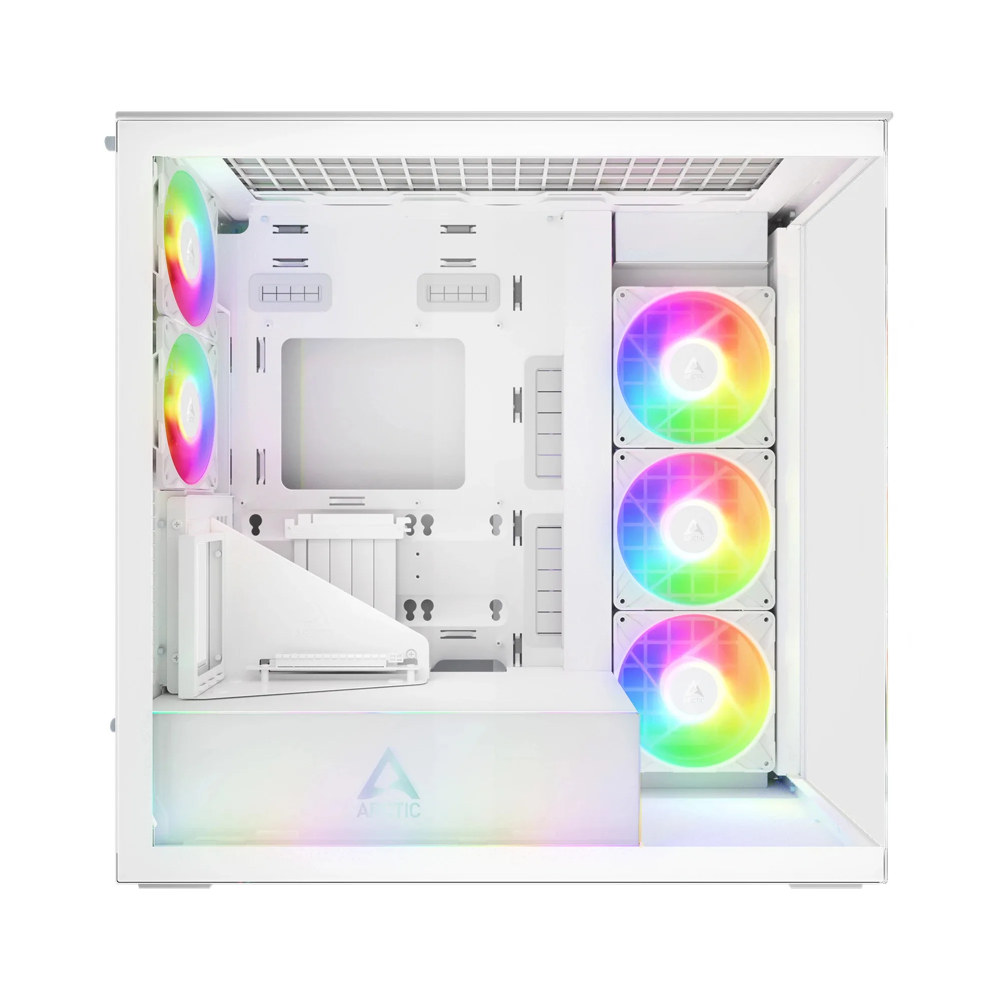 Arctic кутия Case E-ATX - Xtender VG (White) - PCIe Gen 4 riser included, 5 A-RGB Fans included - Image 149
