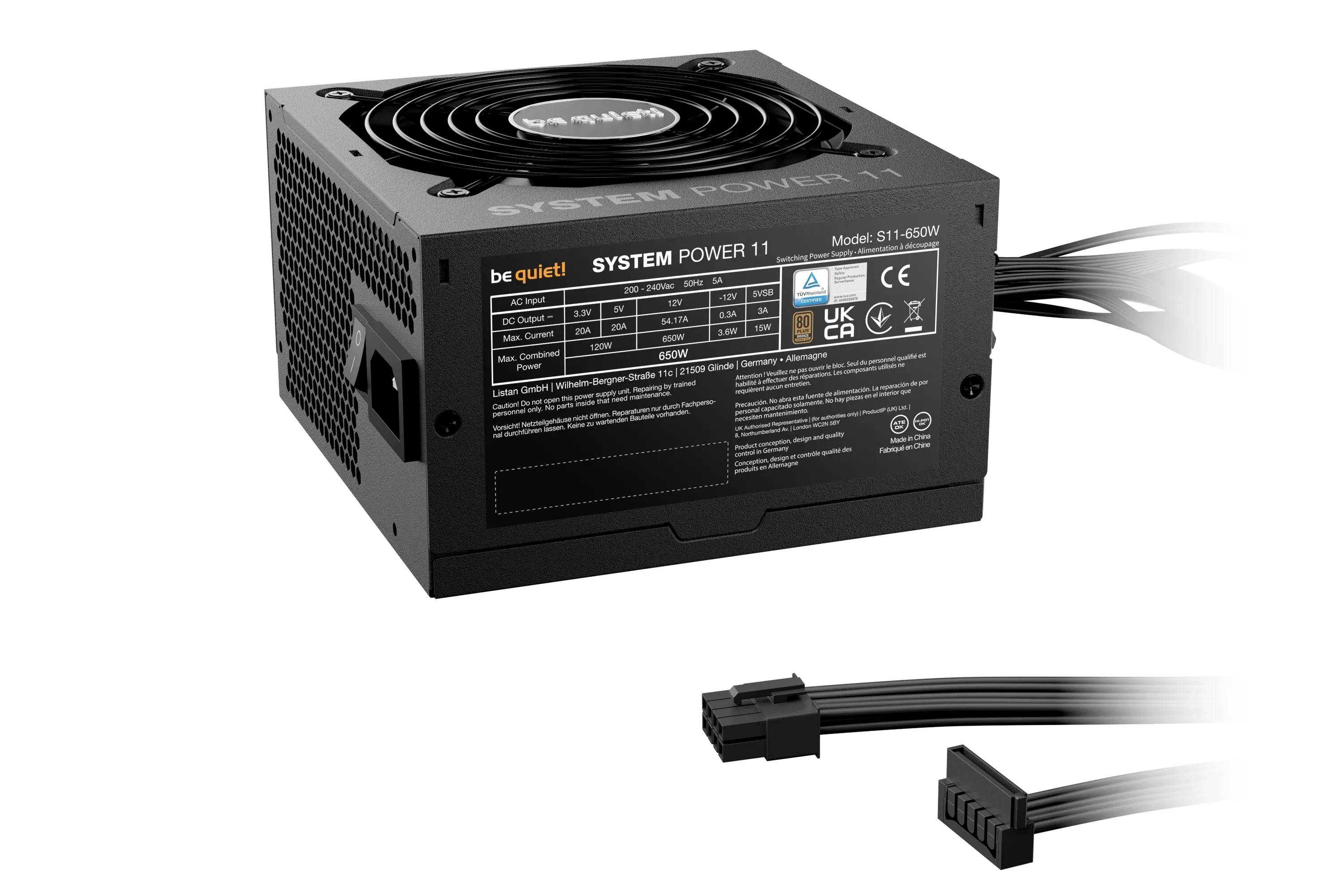 be quiet! захранване PSU ATX 3.1 Bronze - SYSTEM POWER 11 650W - Image 29