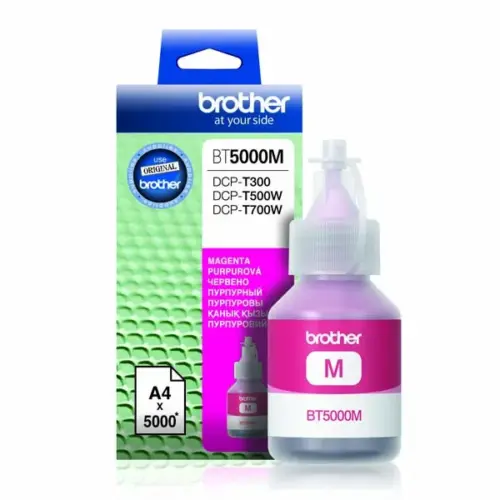 БУТИЛКА МАСТИЛО ЗА BROTHER DCP T300/T500W/T700W - Ink Bottle - Magenta - PN BT5000M