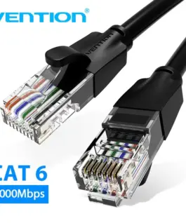 Vention Кабел LAN UTP Cat.6 Patch Cable - 3M Black - IBEBI