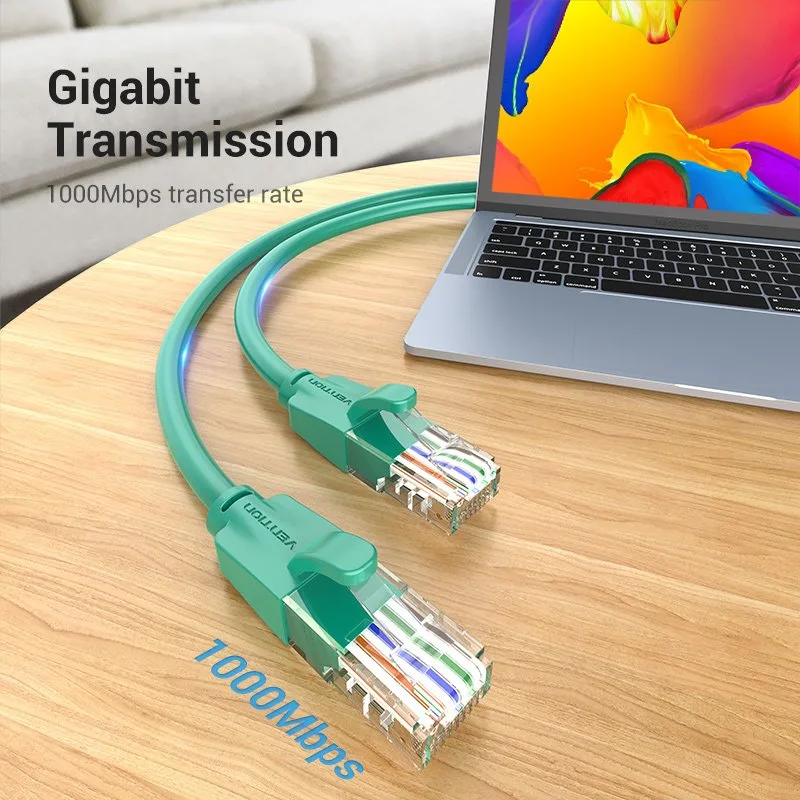 Vention Кабел LAN UTP Cat.6 Patch Cable - 1M Green - IBEGF - Image 302