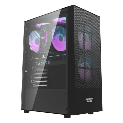 Darkflash кутия Case ATX - A290 Black - 3 x 120 mm RGB fans included