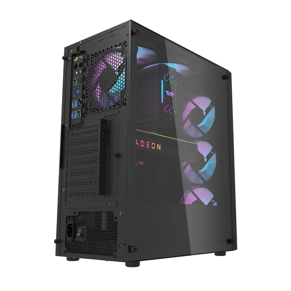 Darkflash кутия Case ATX - DK351 Black - 4 fans included - Image 182