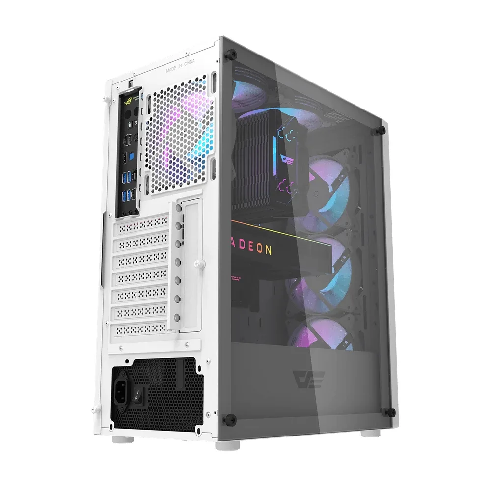 Darkflash кутия Case ATX - DK352 White - 4 fans included - Image 182