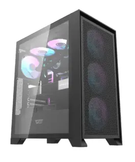 Darkflash кутия Case ATX - DRX70 Mesh Black - Addressable RGB 4 fans USB-C