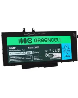 Батерия за лаптоп  DELL 33YDH Dell Latitude 5400 5401 5410 5411 5500 5501 5510 5511 7591  152V  4000mAh GREEN