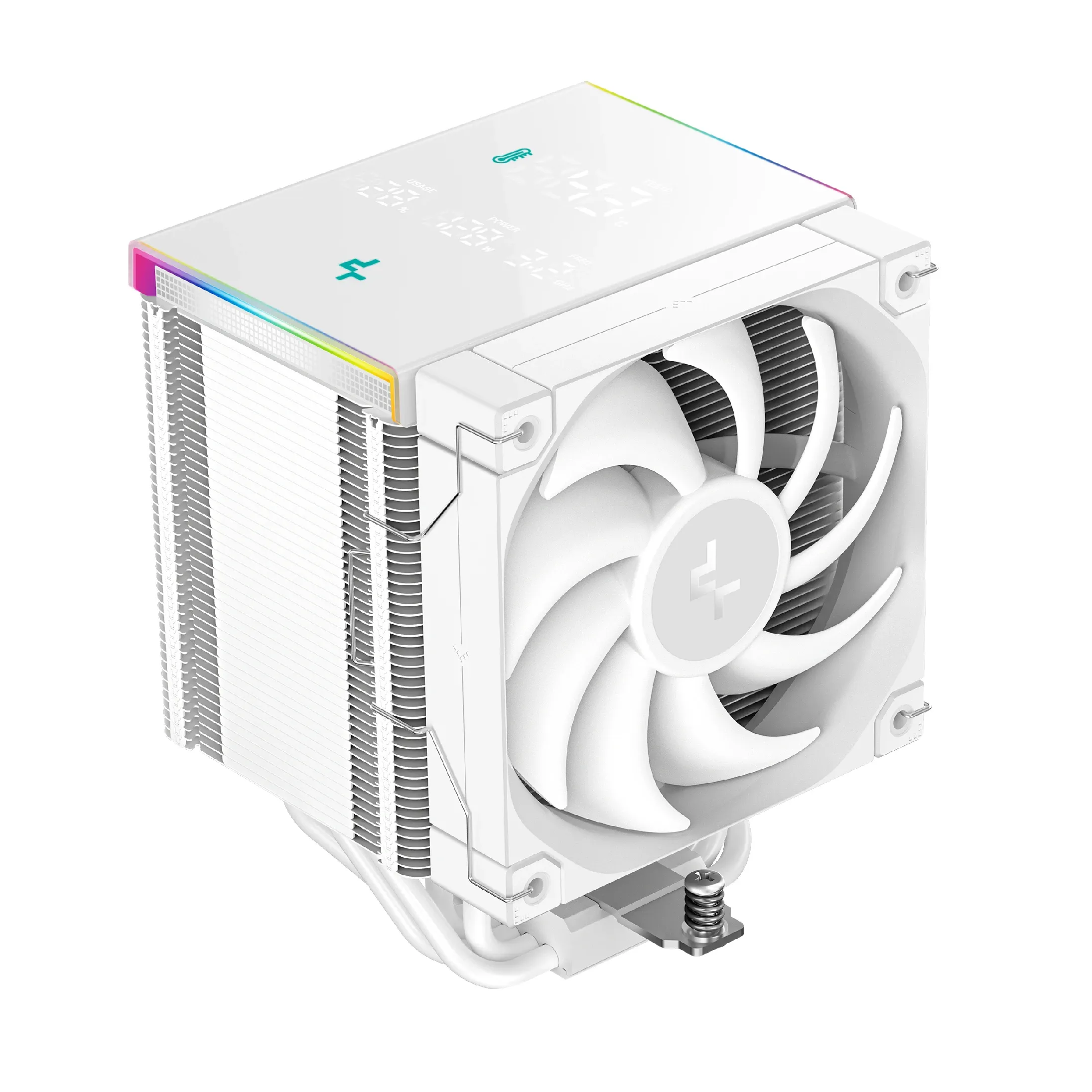 DeepCool охладител за процесор CPU Cooler - AK500 DIGITAL PRO White -