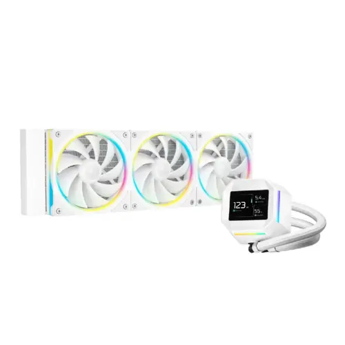 DeepCool водно охлаждане Water Cooling LM360 WH - 2.4 inch IPS Display Addressable