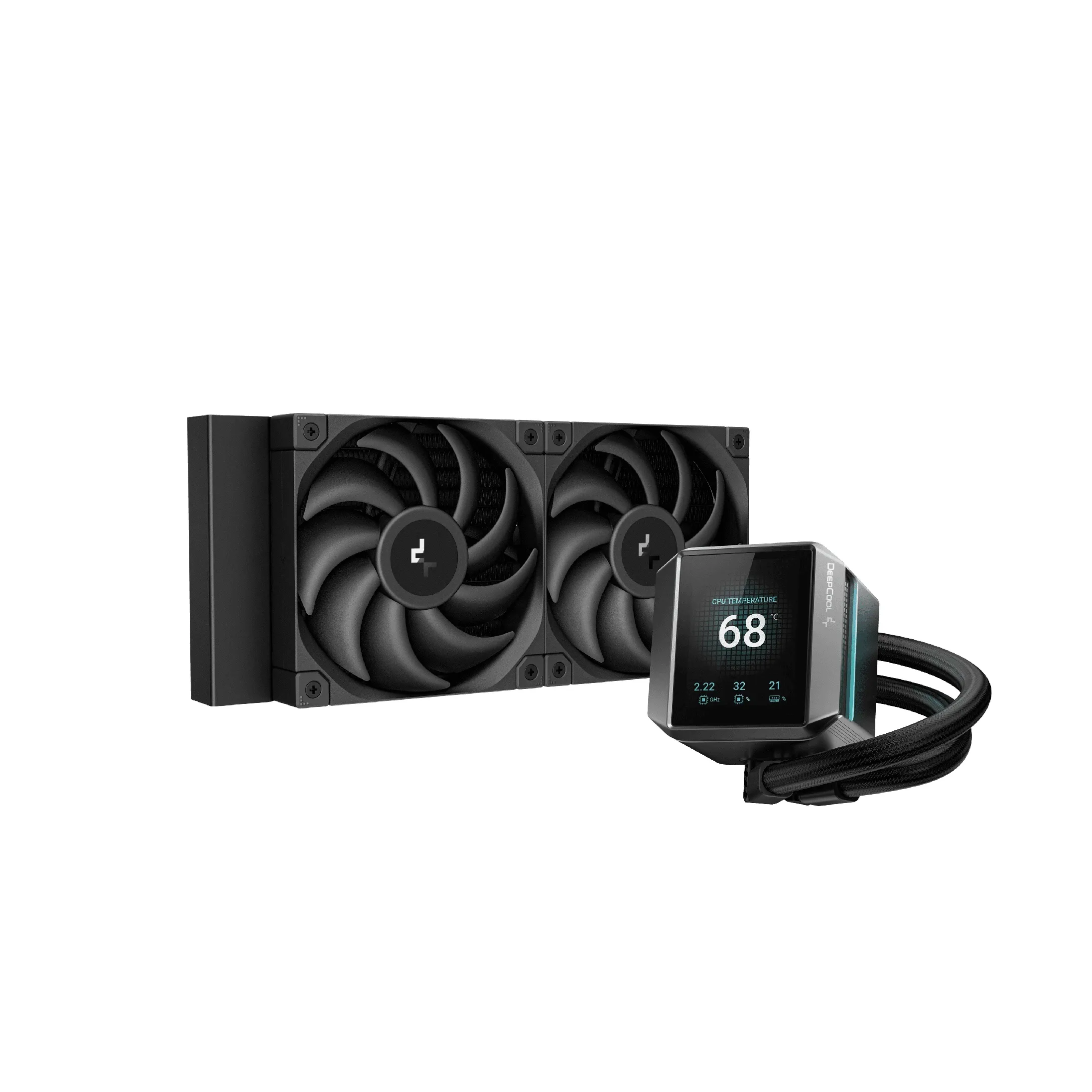 DeepCool водно охлаждане Water Cooling MYSTIQUE 240 - LCD Screen A-RGB