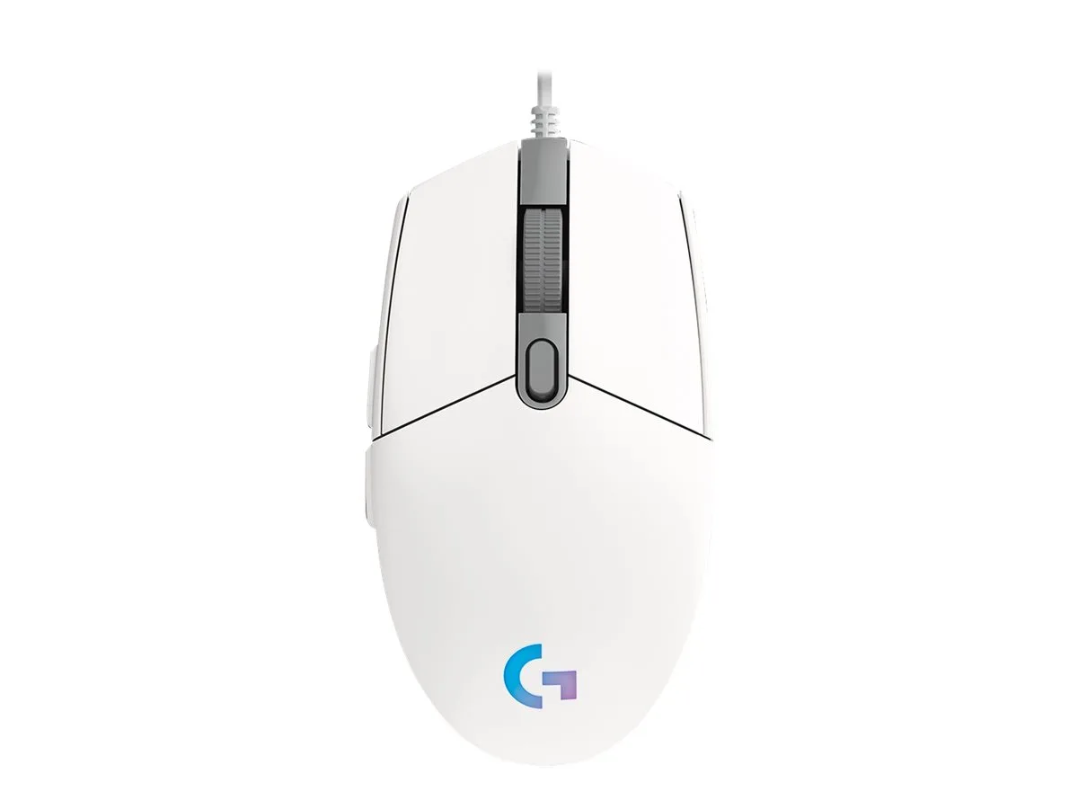 ГЕЙМЪРСКА МИШКА LOGITECH G102 Lightsync USB - White - PN 910-005824