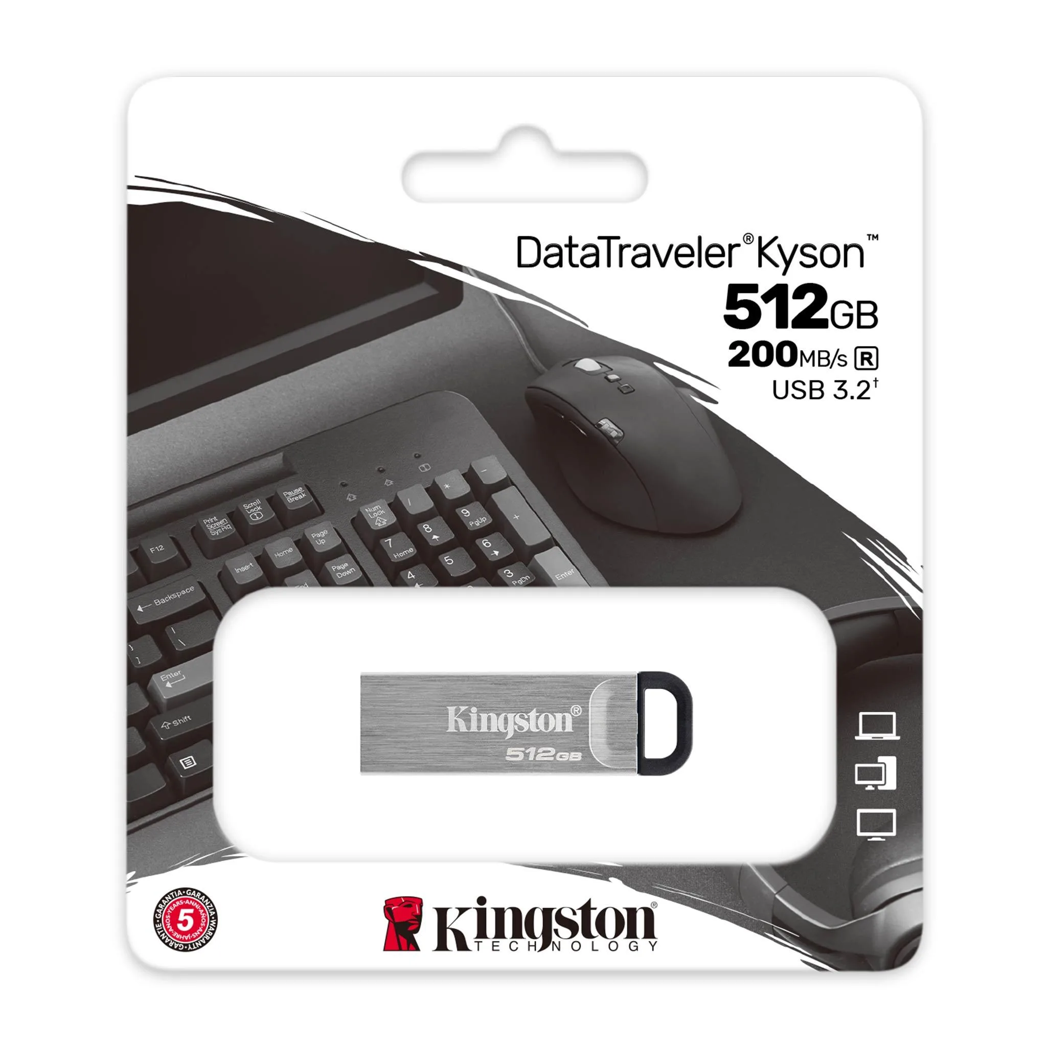 USB памет KINGSTON DataTraveler Kyson 512GB USB 3.2 Gen1 - Image 3