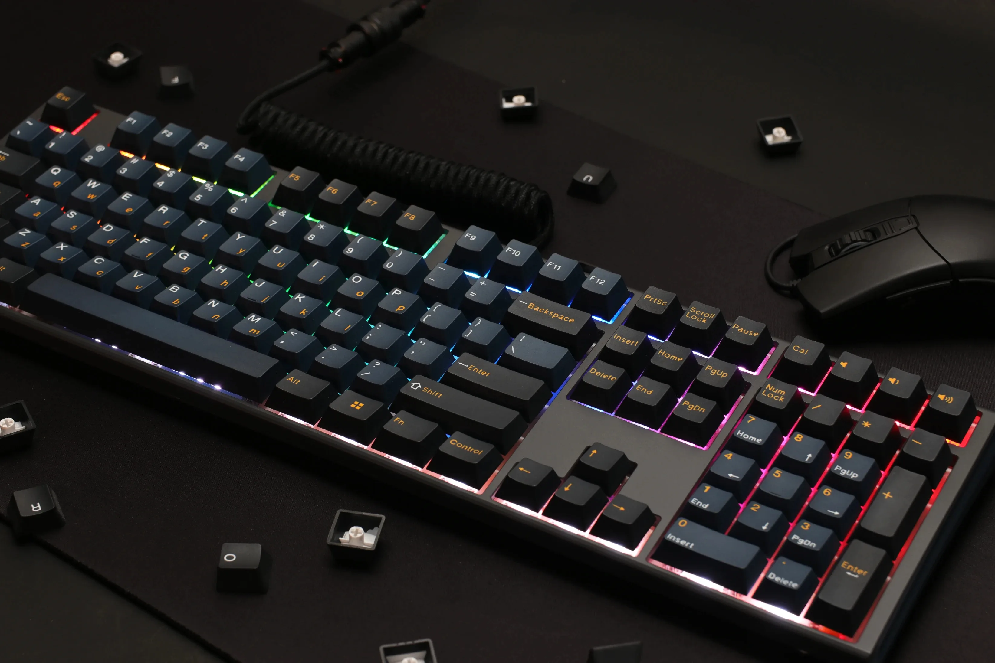 Ducky професионална геймърска механична клавиатура Professional Gaming Mechanical Keyboard One 3 Pro Nazca Line - 8K, Cherry MX2A RGB Silent Red [Linear] - Image 89