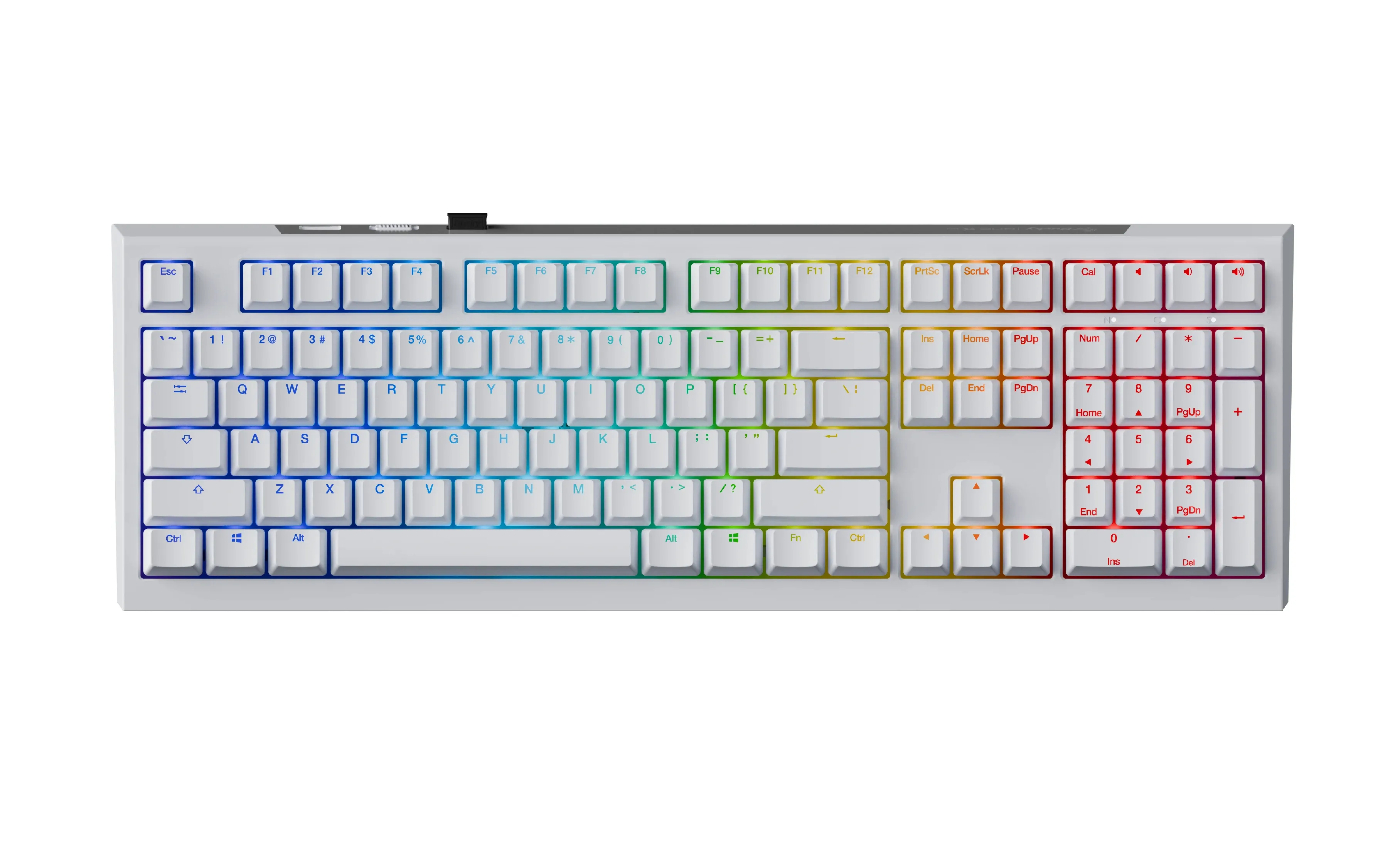 Ducky професионална геймърска механична клавиатура Professional Gaming Mechanical Keyboard One X Wireless White - Ducky AI Switches