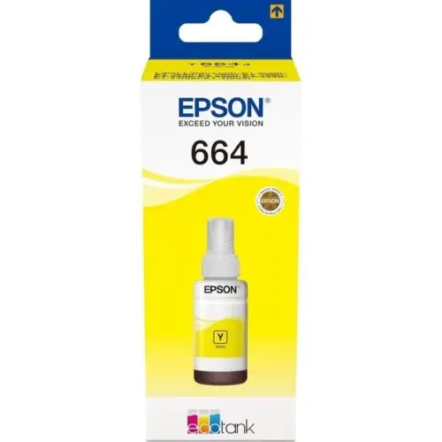 БУТИЛКА МАСТИЛО ЗА EPSON L100/L110/L200/L210/L300/L355/L550 - Ink Bottle - Yellow - /664/ - T6644 - PN