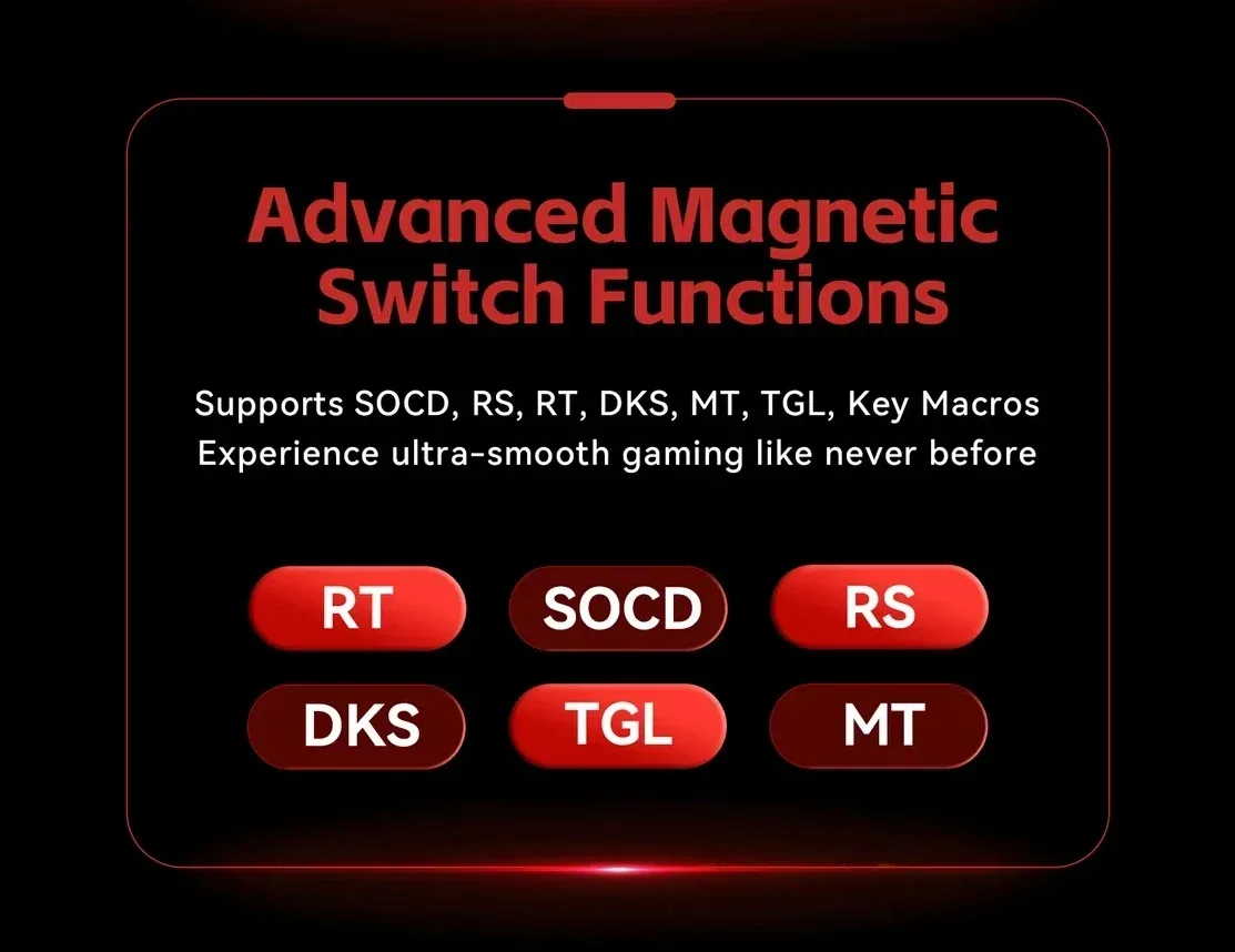 Madlions професионална геймърска механична клавиатура Professional Gaming Mechanical Keyboard FIRE 68 ULTRA - 8K, Gateron Magnetic Jade Switches - White Counto - Image 179