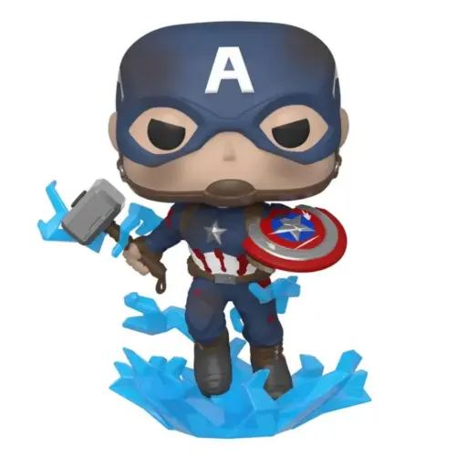 Фигурка Funko Pop! Marvel: Avengers Endgame - Captain America With Broken Shield and Mjolnir