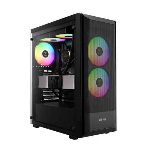 Gamdias кутия Case ATX - AURA GC6 ELITE ARGB BK - Addressable RGB Mesh