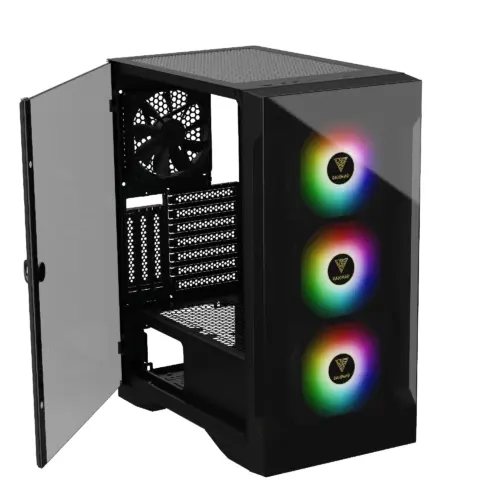 Gamdias кутия Case ATX - TALOS E2 Elite - aRGB Tempered Glass