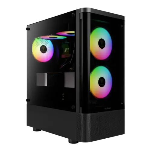 Gamdias кутия Case ATX - TALOS E3 CG - 3 x 120 mm A-RGB Curved Glass