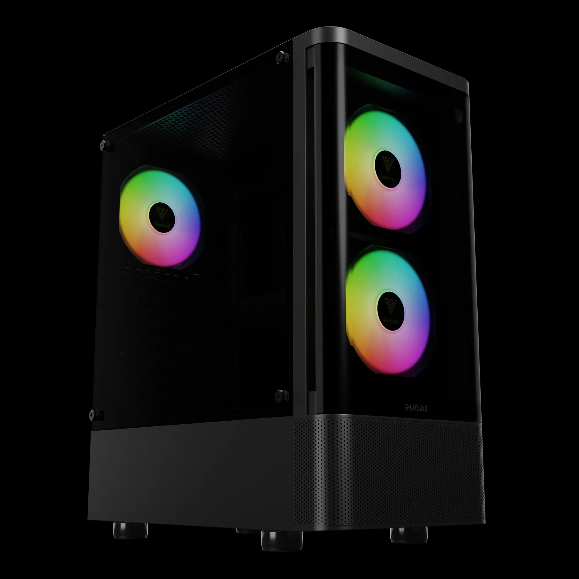 Gamdias кутия Case ATX - TALOS E3 CG - 3 x 120 mm A-RGB, Curved Glass - Image 27
