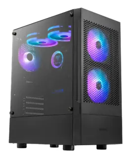 Gamdias кутия Case ATX - TALOS E3 MESH - aRGB Tempered Glass