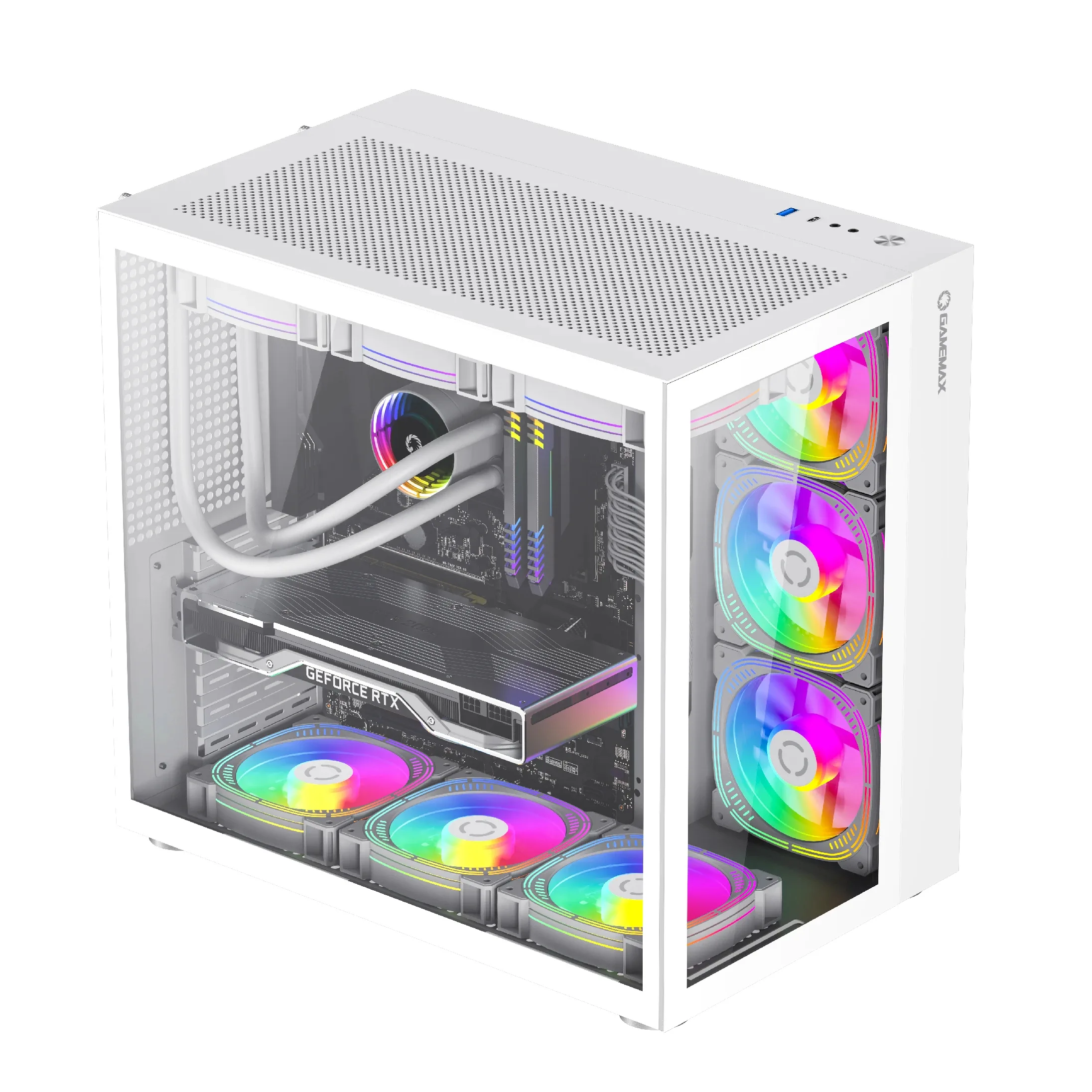 Gamemax кутия Case ATX - Infinity White - Image 208