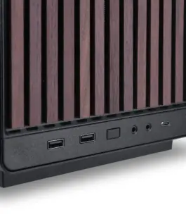 Кутия за компютър Lian Li DAN A3-mATX Wood Edition Black