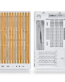 Alternative view of Кутия за компютър Lian Li DAN A3-mATX Wood Edition White, Tempered Glass, Micro Tower