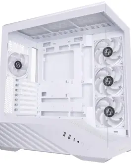 Alternative view of Кутия за компютър Lian Li Vector V100 ARGB Mid-Tower, Tempered Glass - White