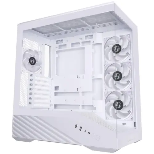 Alternative view of Кутия за компютър Lian Li Vector V100 ARGB Mid-Tower, Tempered Glass - White